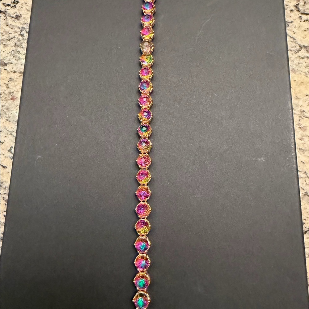 SOLD Park Lane Botanical Rose Honeycomb Impression Bracelet